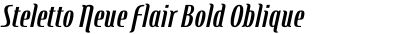 Steletto Neue Flair Bold Oblique